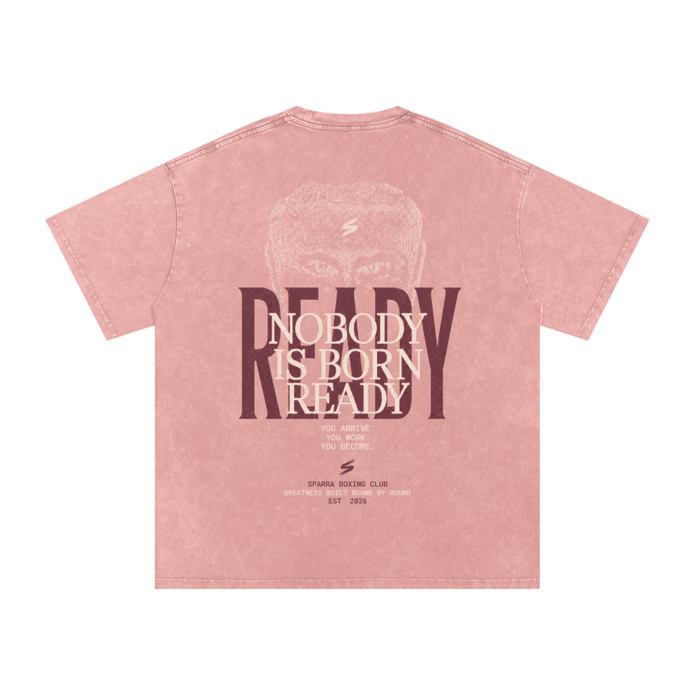 NOBODY IS BORN READY I OVERSIZED T-SHIRT LIGHT PINK