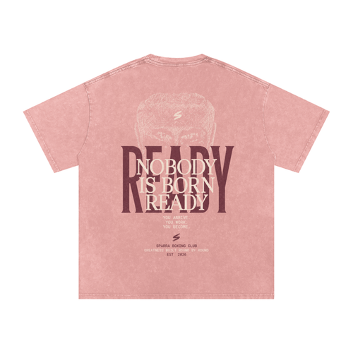 NOBODY IS BORN READY I OVERSIZED T-SHIRT LIGHT PINK